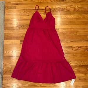 Cupshe bright pink, midi summer dress